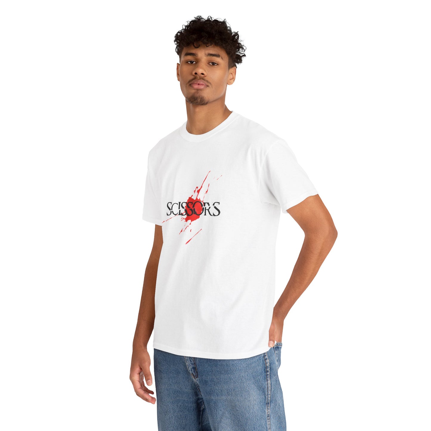 Horror Movie Scissors Logo T-Shirt