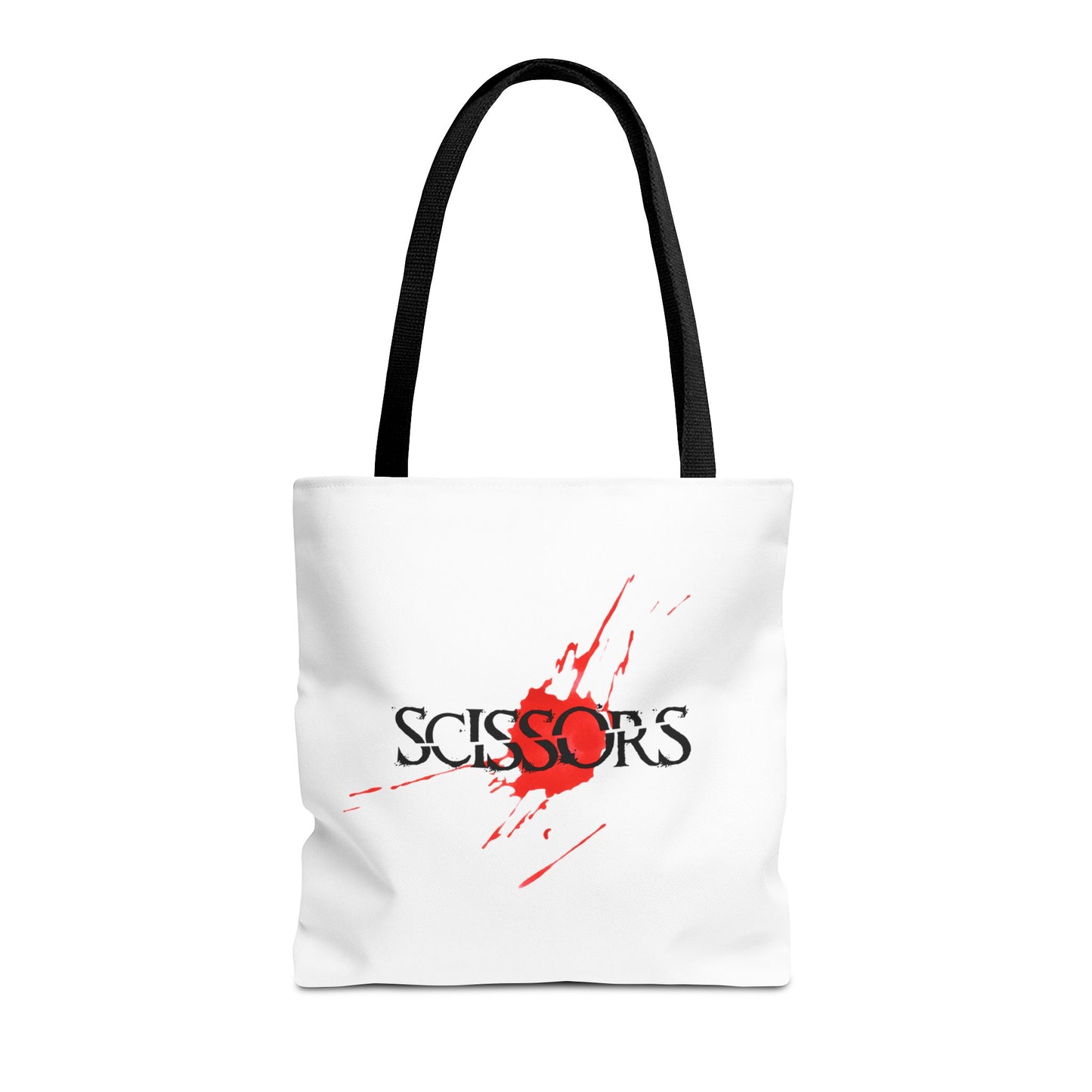 Stylish Scissors Tote Bag for Horror Movie Fans.