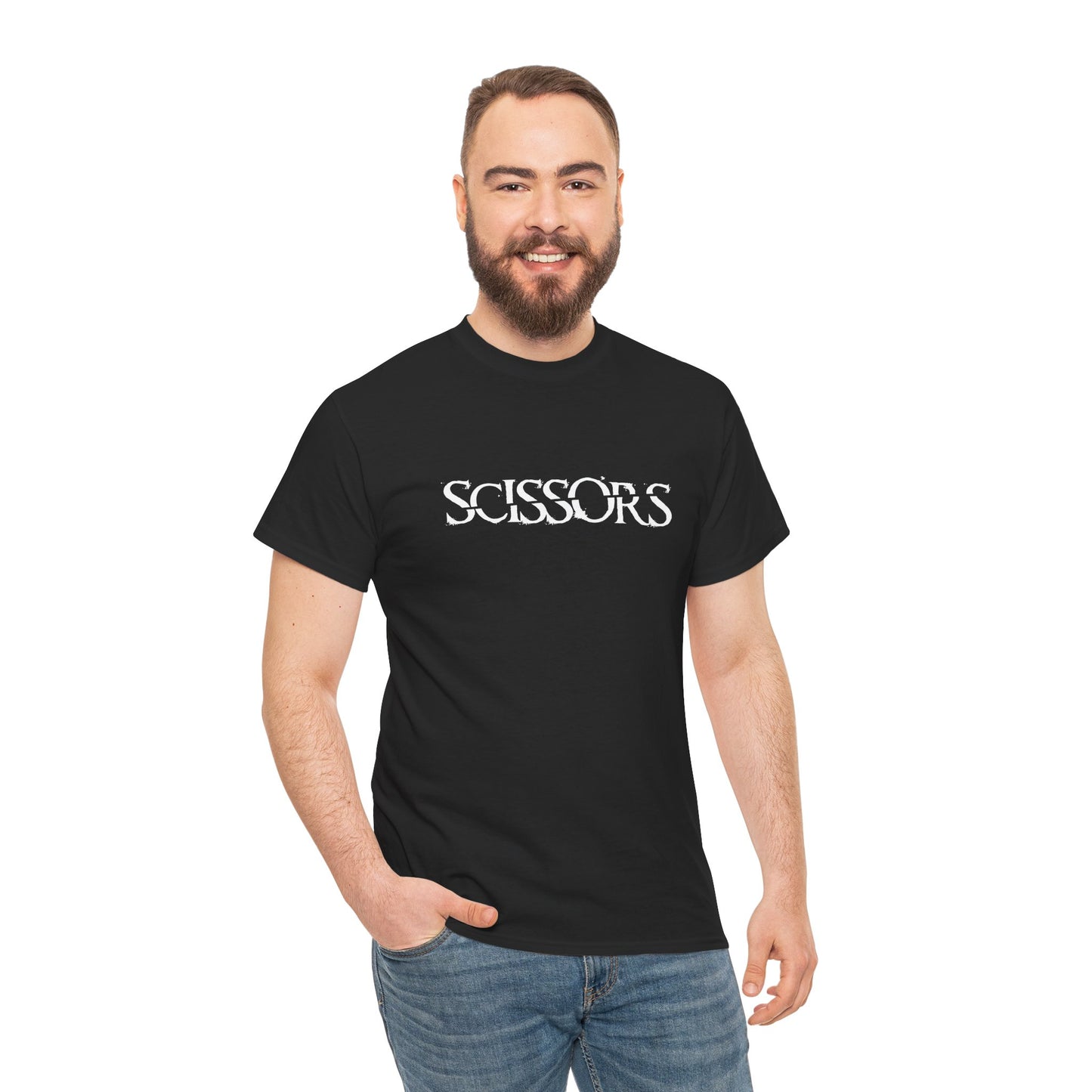 Scissors Logo Unisex Heavy Cotton Tee