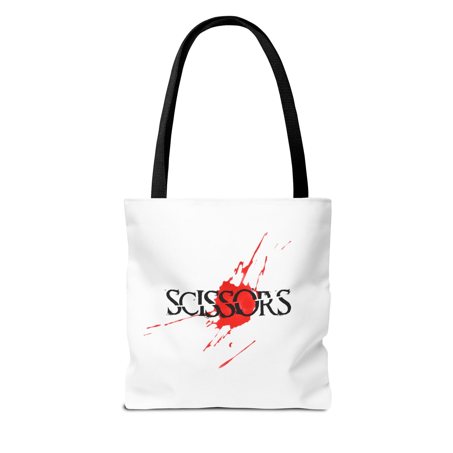 Stylish Scissors Tote Bag for Horror Movie Fans.