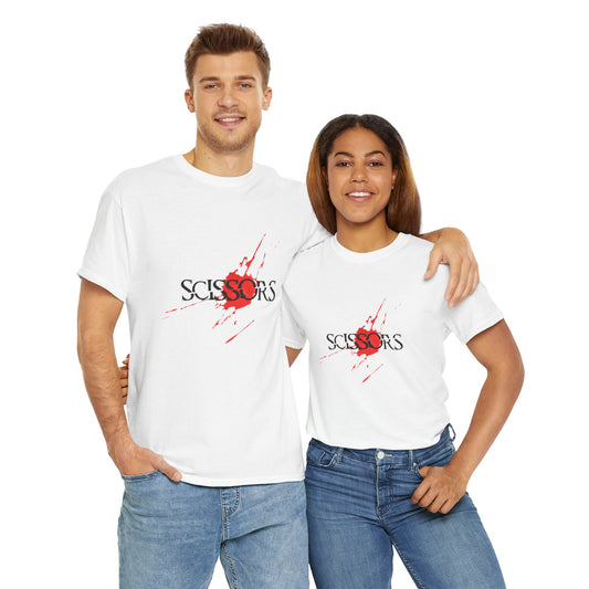 Horror Movie Scissors Logo T-Shirt